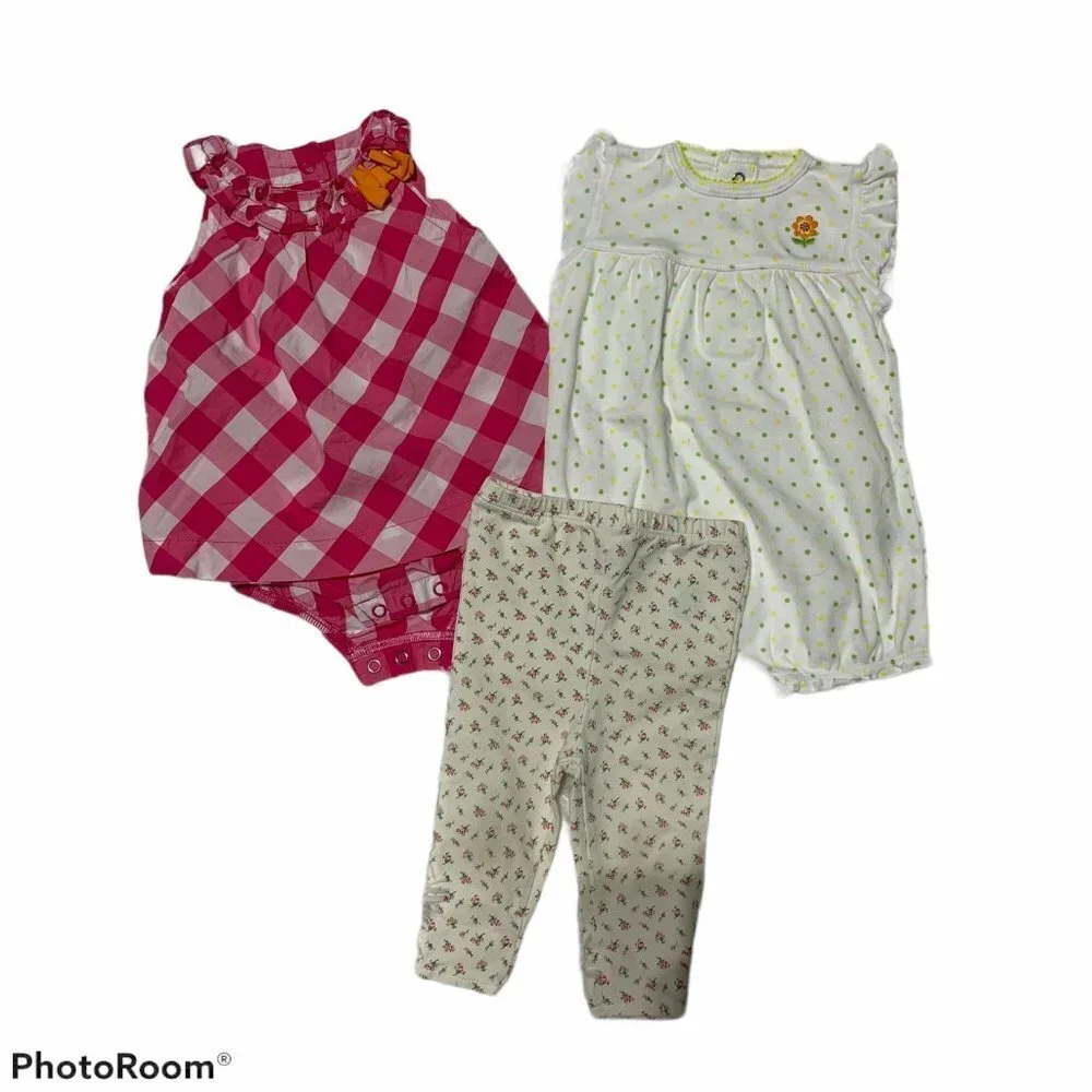 Bundle 6M Baby Girl-Carters & Ralph Lauren- 3Piece
